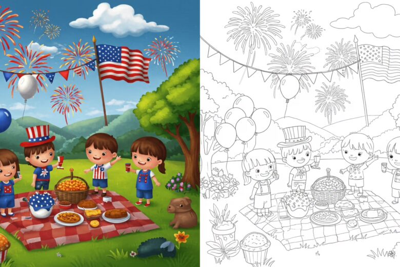 4th of july coloring pages